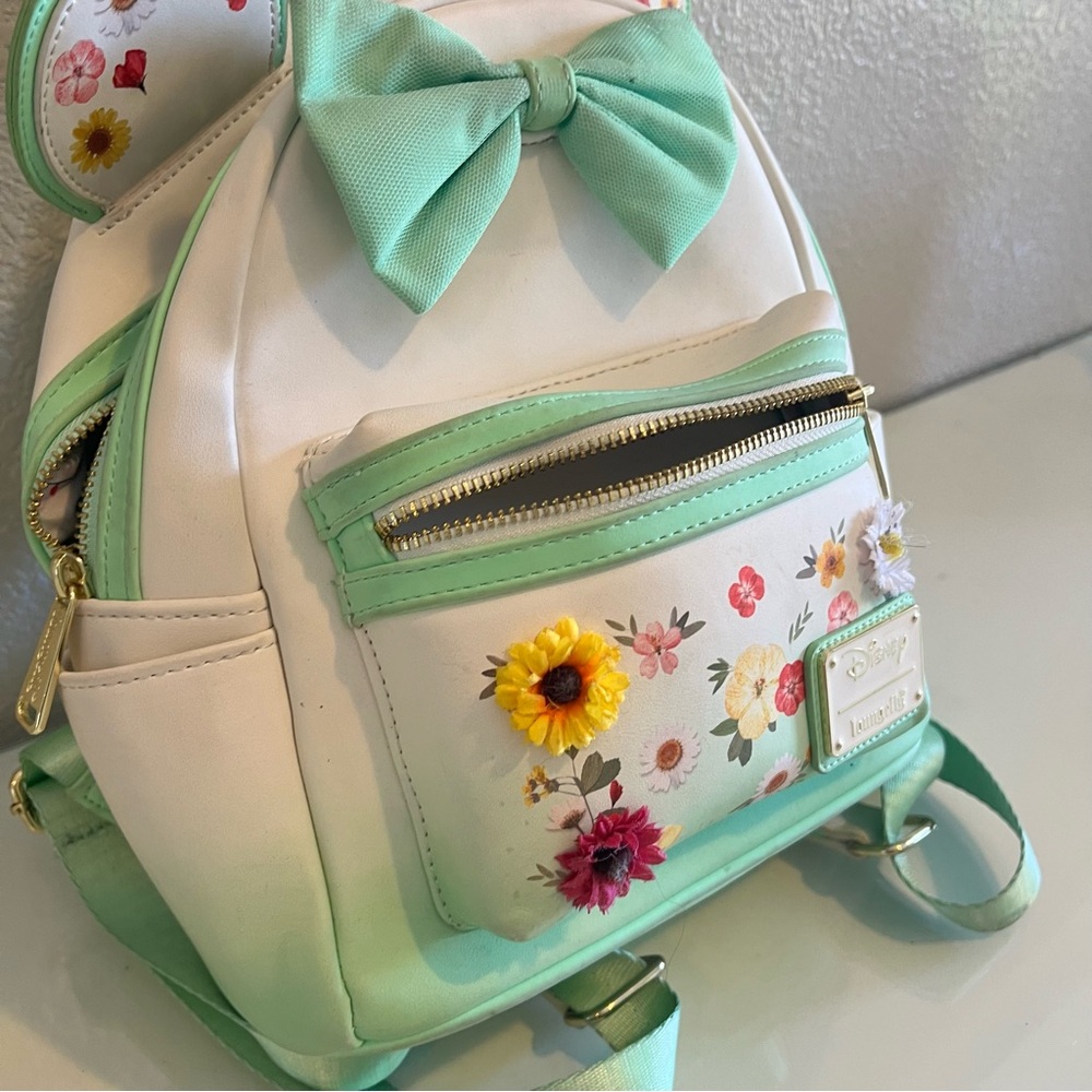 Disney Loungefly Mini Pressed Flower Backpack - image 5